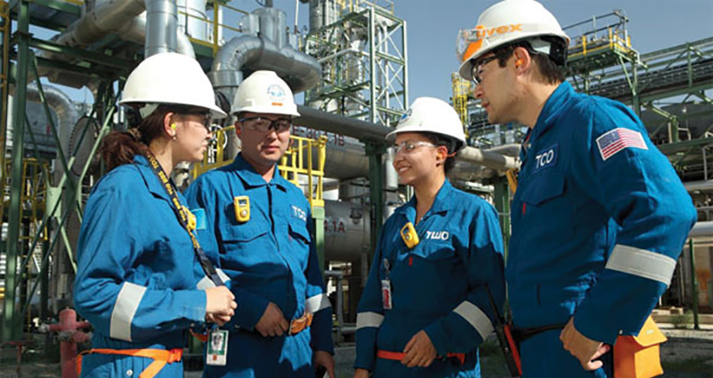 Kazakhstan workers