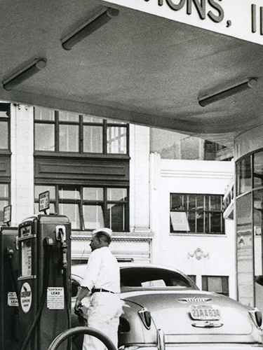 vintage service station