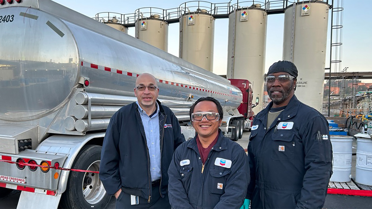 Izadyar Dalvand (left), Tuyen Huynh (center) and Wesley Caldwell (right)