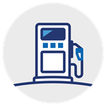 Chevron gas dispenser